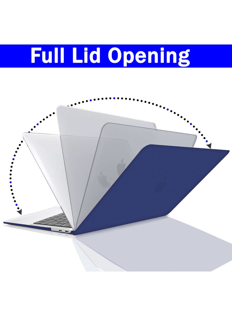 RKINC Case For MacBook Air 13 inch, 2020 2019 2018 A2337 M1 A2179 A1932, Plastic Hard Shell & Keyboard Cover & Screen Protector Compatible with MacBook Air 13 inch Retina, Matte Navy Blue - Image 5